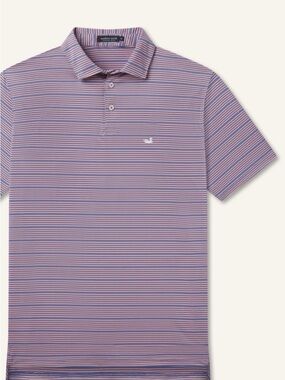 Southern Marsh blue & pink Striped golf Polo size XL shirt top